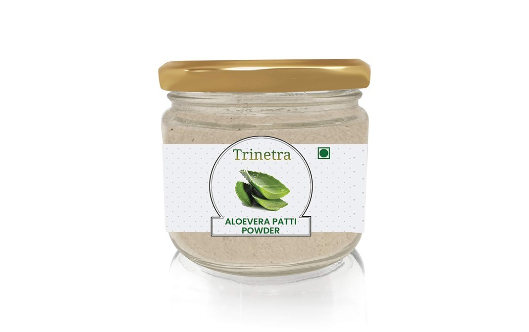Trinetra Aloevera Patti Powder    Glass Jar  100 grams